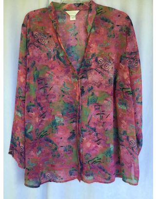 CJ Banks print top 2X