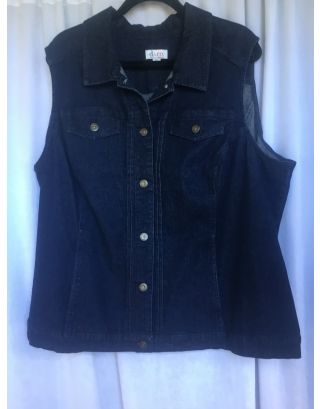 D&co denim vest 2X