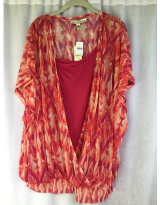 French laundry pink top 3X