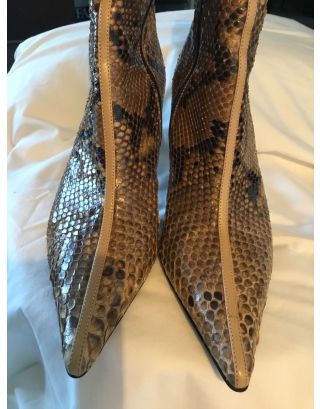 Claudia Ciuti  snakeskin boots 8