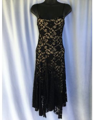 White House Black Market black lace dress S