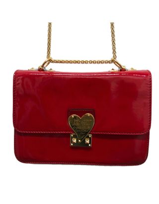 Valentino - Red Patent Leather Rockstud L L'Amour Shoulder Bag